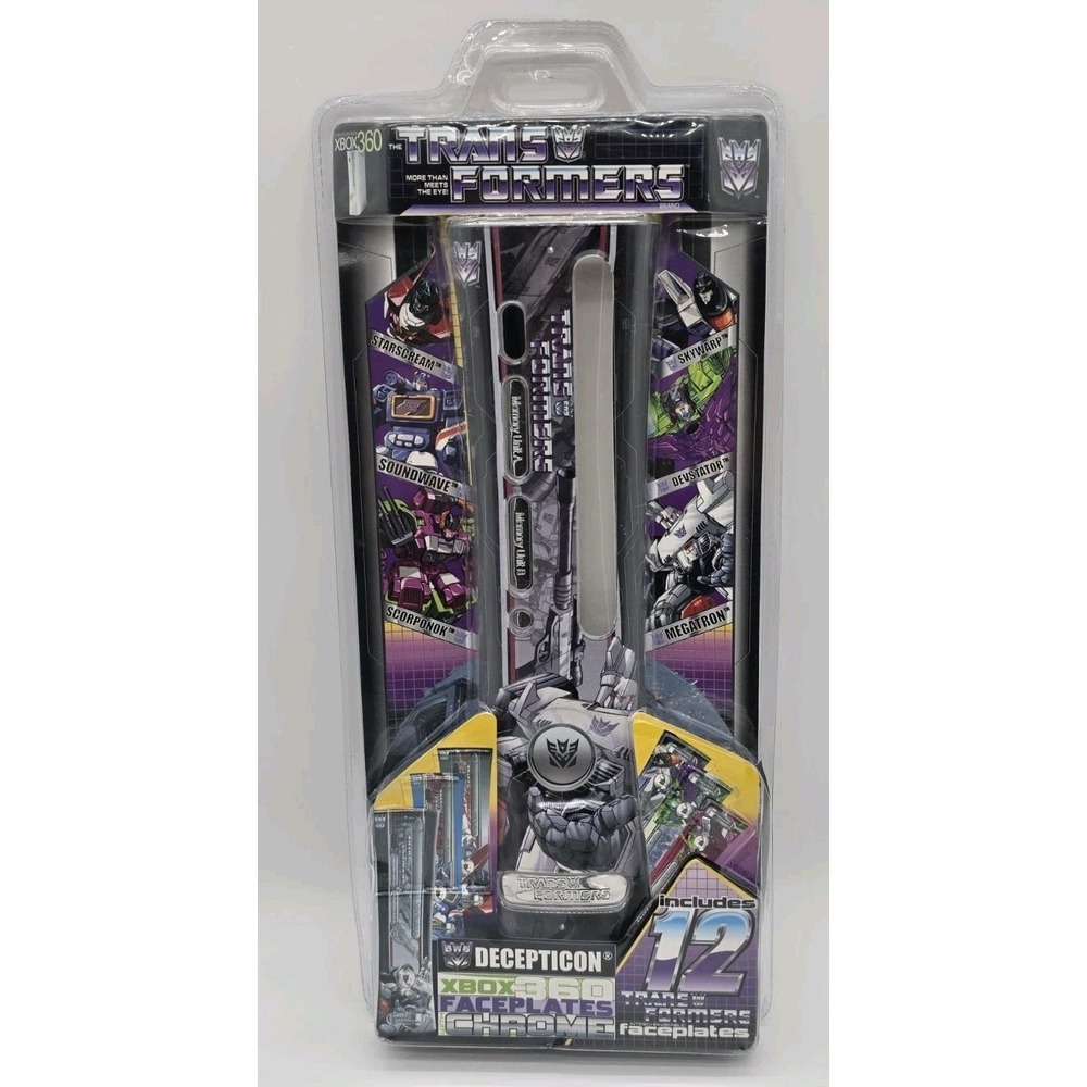*New* Microsoft Xbox 360 G1 Decepticon W/ 12 Interchangeable Chrome Faceplates